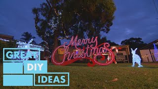 How to Create Your Own LightUp Christmas Sign | DIY | Great Home Ideas