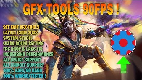 GFX-TOOLS FOR COD MOBILE | FIX LAGS 90FPS ALL DEVICE | SET EDIT 2023
