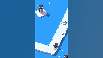 crossy road - slippy penguin