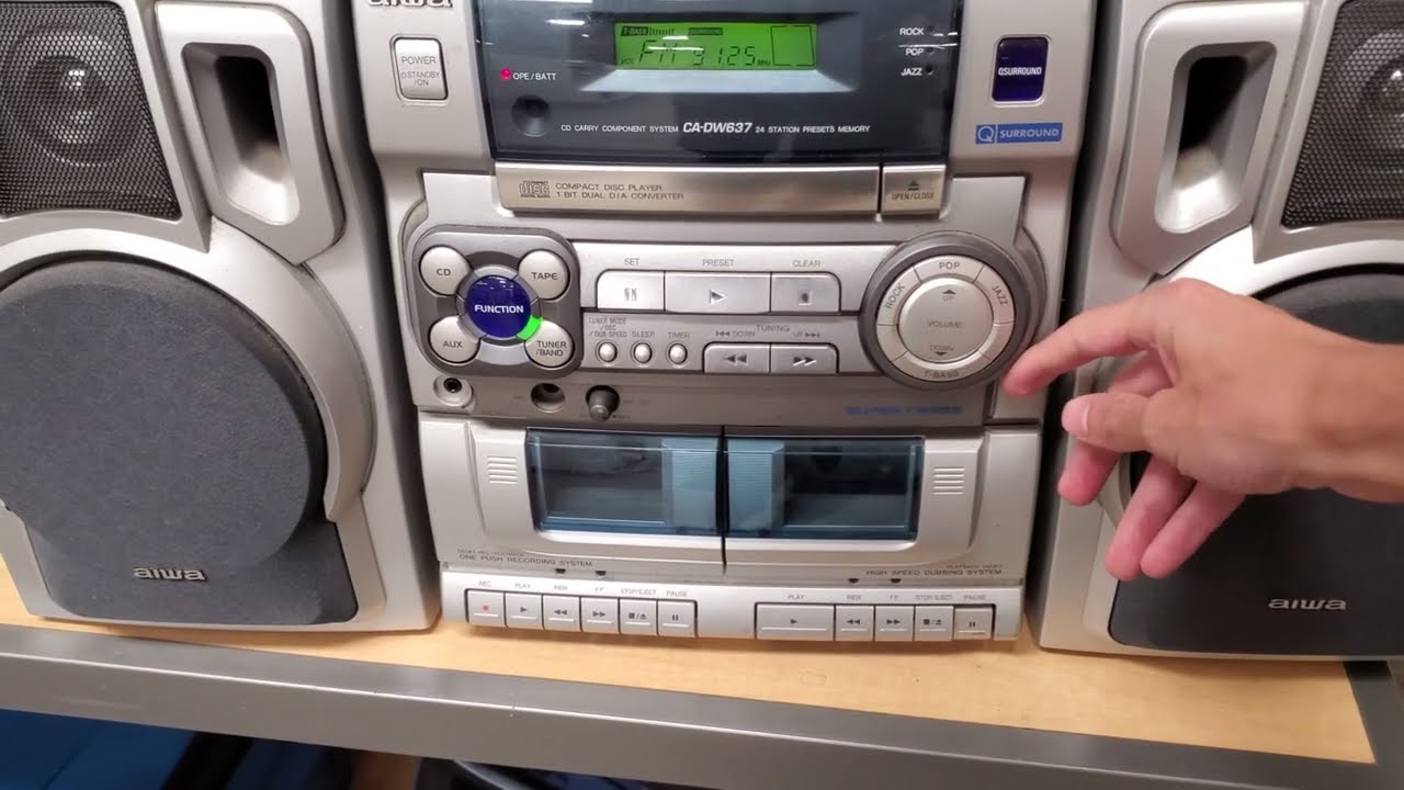 ジャンク品AIWA CARRYING COMPONENT SYSTEM CA-7 25◇AIWA CA-7 CARRYING COMPONENT SYSTEM アイワ カセットデッキ