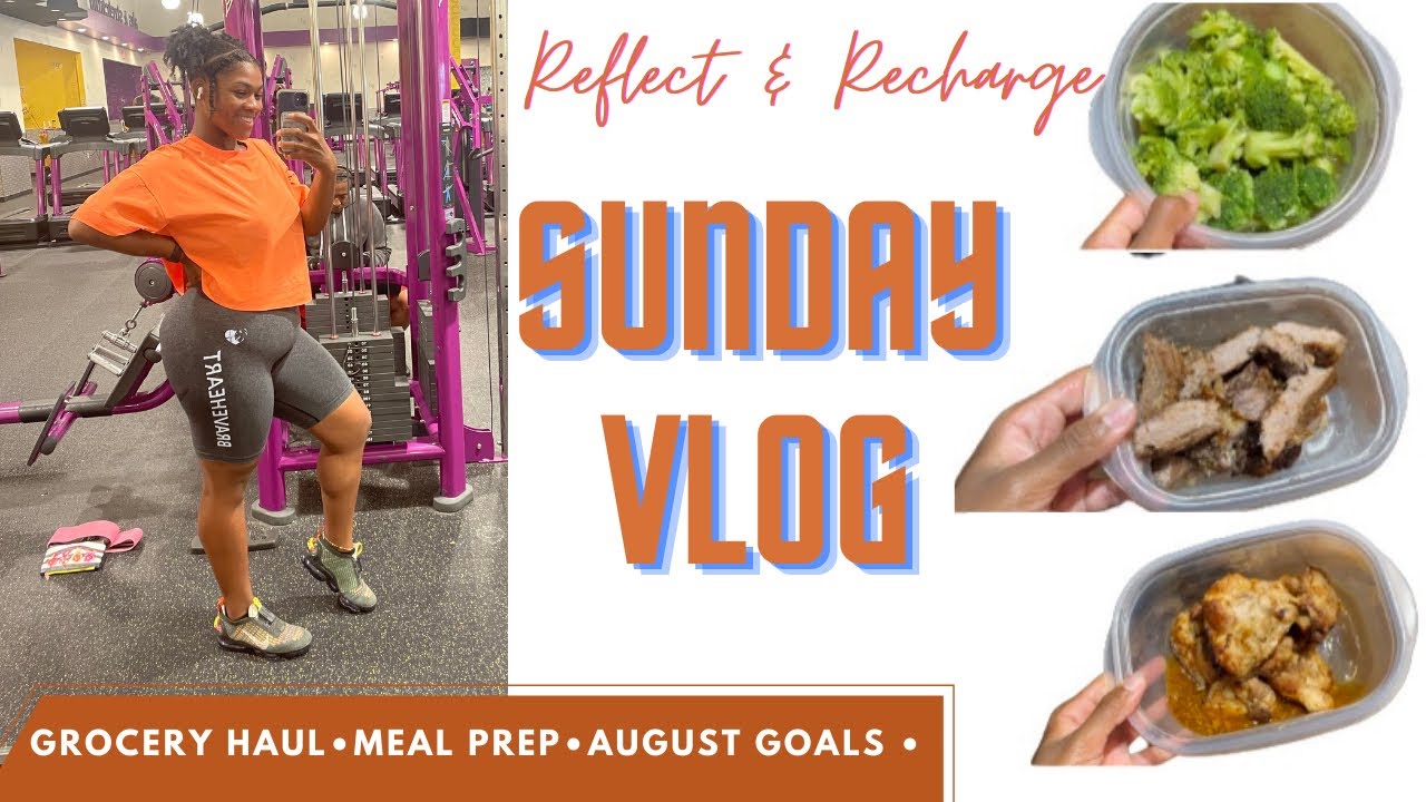 SUNDAY VLOG| GROCERY HAUL + MEAL PREP WITH ME + EMOTIONAL TALK + GIVEAWAY | NEW MONTH NEW GOALS
