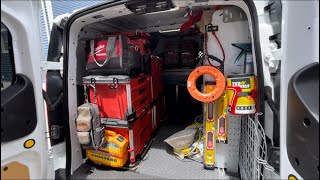 Ford transit connect electrician setup.