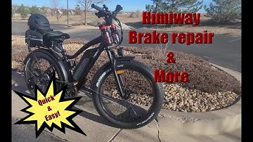 Himiway Cruiser Ebike, error 25 & brake repair & more! Error code 25.