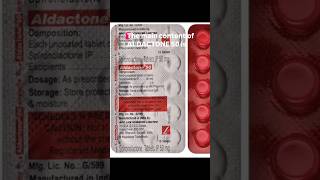DAY 4:- ALDACTONE 50 #pharmacy #viral #reels #diuretuc#heartattack