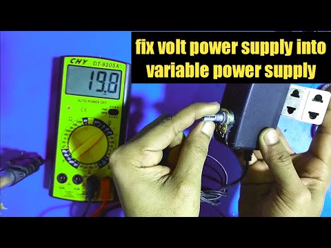 Turn any fixed voltage adapter to variable voltage output | lab bench power supply | smps