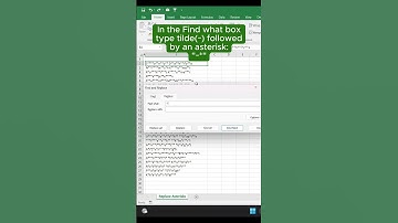 Remove Asterisk  like a pro😎  #exceltips