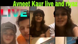 Avneet Kaur Live Instagram, Avneet Kaur And Riyaz Live Video,Riyaz Aly Superstar..