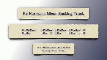 F# Harmonic Minor Backing Track