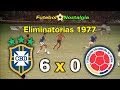 Brasil 6 x 0 colmbia  09031977  eliminatrias copa 78 