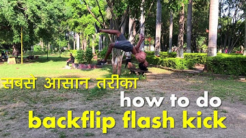 how to do backflip flash kick in hindi easy (in 3 steps) hyprhook aashish