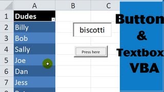 Excel VBA ActiveX Controls #1 Worksheet Button and Textbox screenshot 4