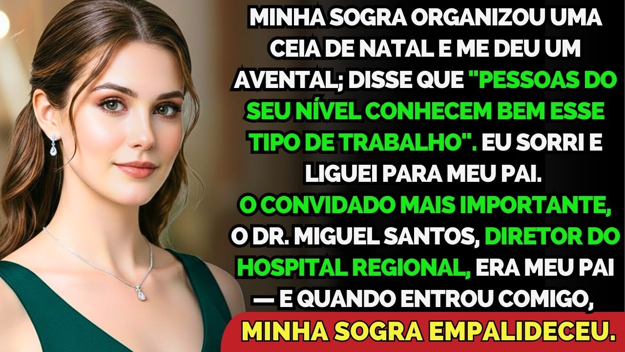 Minha Sogra Me Fez Servir Bebidas No Natal...mas Empalideceu Quando Descobriu Quem É Meu Pai