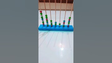 How to make Abacus 🧮 ##7digit number abacus model