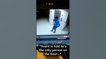 Night Guard has an unexpected visitor... #scary #paranormal