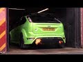 Crazy 500+ BHP MK2 Focus RS Shooting Flames on a Dyno Run!