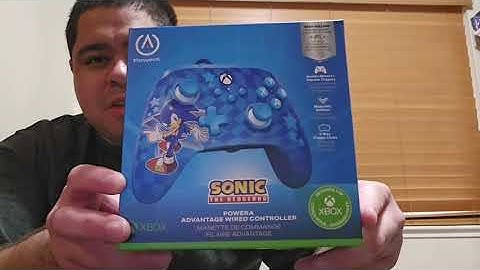 Sonic The Hedgehog Power A Advantage Controller Unboxing For XBOX