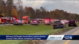 Witness of deadly school bus crash in Butler County talks about jumping in to help