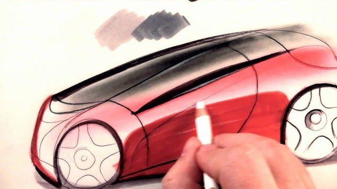 9 Steps to Sketch a Car with Markers – Sketch Monkey Store