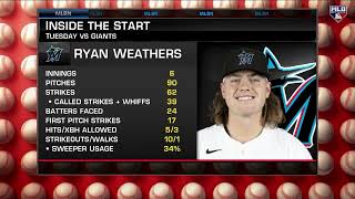 MLB Central discusses Ryan Weathers' impressive performance!