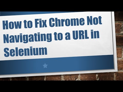 How to Fix Chrome Not Navigating to a URL in Selenium