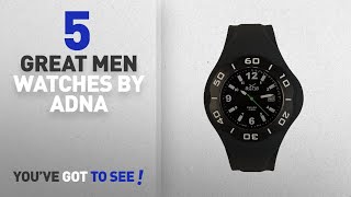 Top 10 Adna Men Watches [ Winter 2018 ]: ADNA 42BB Belgian Designed Interchangeable Silicone Black