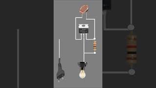 How to Make 230v  Automatic  ON OFF LDR Circuit @Circuit Info #shorts  #electrical #wiring #eee #DIY