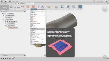 Mirroring Surface Bodies in Fusion 360