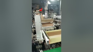 RONGDA Automatic rigid box making machine rigid box maker gift box making machine #rigidboxmaker