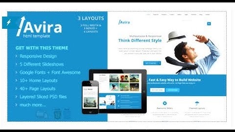 Avira - Responsive Multipurpose HTML Website Template | Themeforest Download
