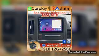 Carplay Android Auto Video For Honda Ridgeline 2006-2014 GPS Navigation Stereo Car Radio GPS DVD 2k