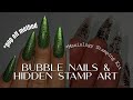 How to do nail stamping art and bubble nails  maniology review  best pop off method for gelx nails