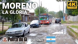 BARRIO LA GLORIA I Y II [CUARTEL V] MORENO 4k UHD #driving TOUR 2024 AMBA BUENOS AIRES  ARGENTINA