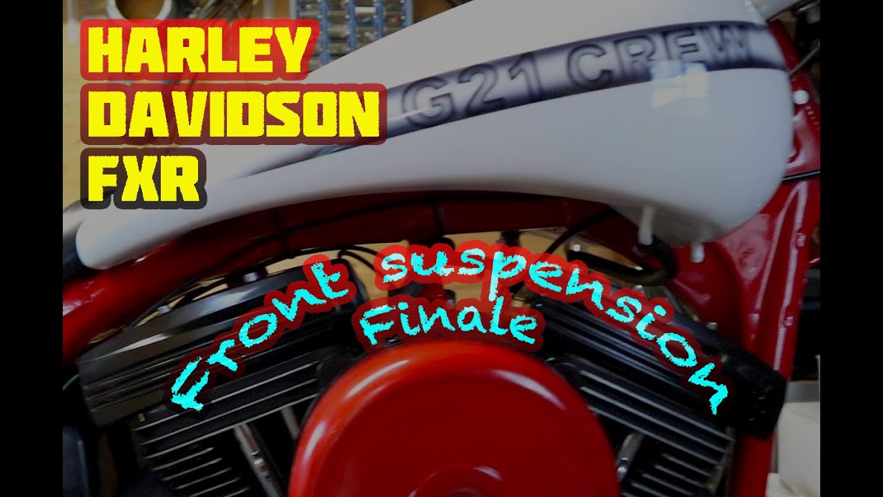 Harley Davidson FXR Front suspension finale - YouTube