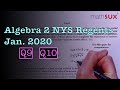 Algebra 2 Common Core Regents Quiz