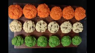 Tricolor Savoury Muffins From Swapna's Cookbook