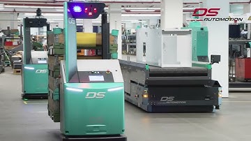 Palettentransport mit AMADEUS | Spritzgießmaschinenhersteller Arburg | DS Automotion | AGV | FTS