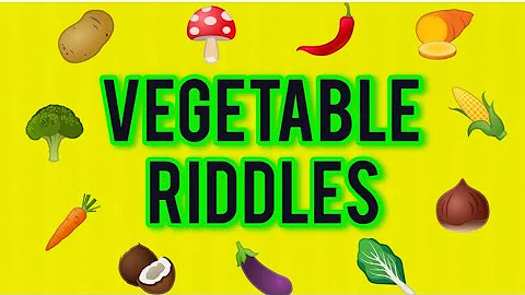 🥦🥕🌽Vegetables riddles/riddles/riddles puzzles/vegetable names