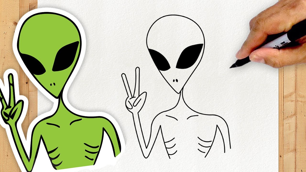 Como desenhar um emoji alien 