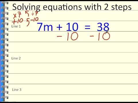 Solving equations - YouTube