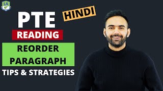 PTE Reading - Reorder Paragraph (Hindi) | Tips \& Strategies | Language Academy - PTE | NAATI | IELTS