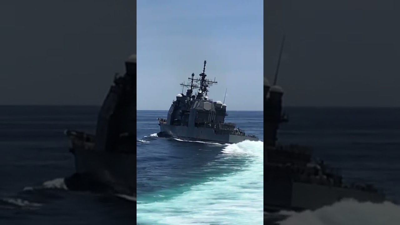 Torpedo in the Water Calls for Emergency Advasive Maneuver. Navy Ship Drifting. Subscribe & Like 👍