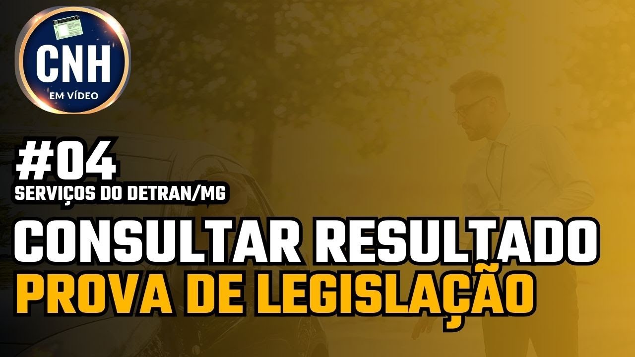 Consultar resultado da prova de legislação - YouTube