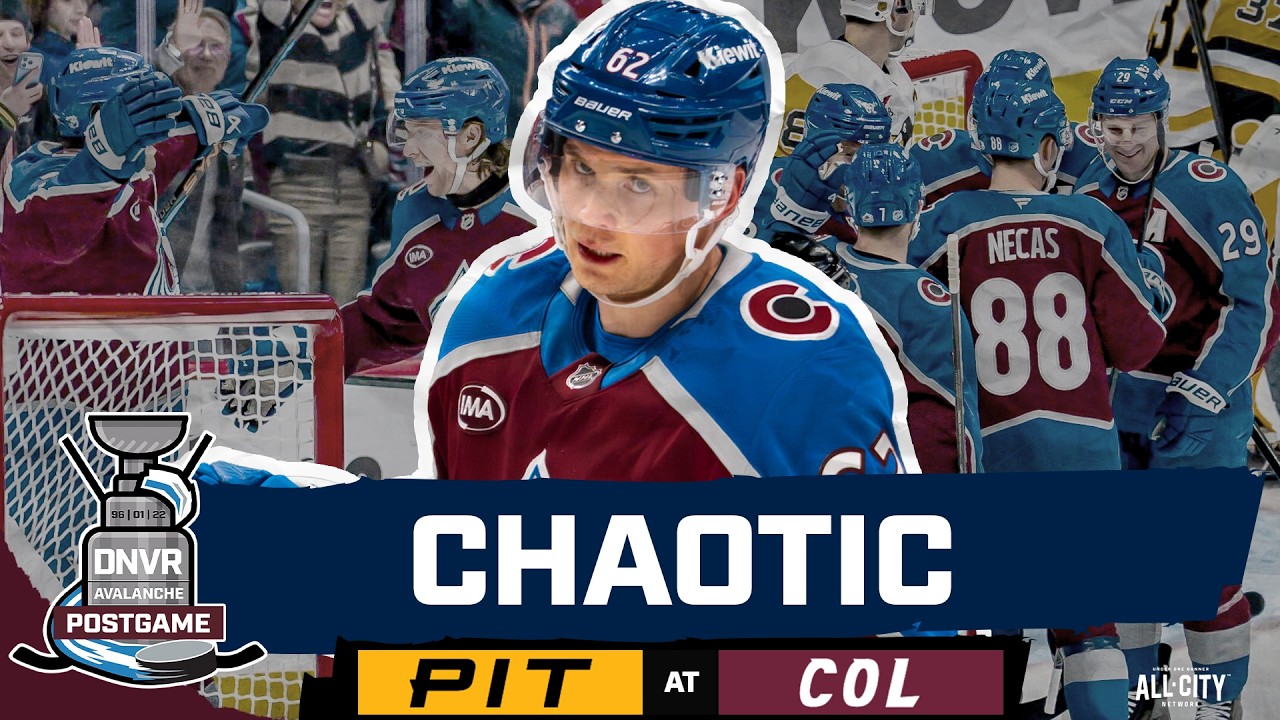 Nathan MacKinnon scores on the PP as the Avalanche comeback and bop the Penguins