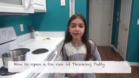 How to open a tin can of Thinking Putty