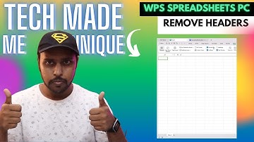 how to remove headers in wps spreadsheets | how to turn headings in wps spreadsheets