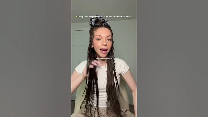 Trying the Kalogeras sisters curly hair routine on my 2C curls #curlyhair #hairstyle #hair