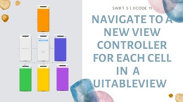 Navigate to a new View Controller from each UITableView cell - Swift 5 | Xcode 11.2