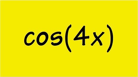 cos(4x) in terms of cos(x)