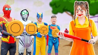 SUPERHERO All Story 2 | What if Team Spiderman was FORCED to Play SQUID GAME 🕷️🔴?? ( Funny, Action )