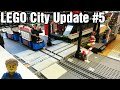 LEGO City Update #5 - Expanding The Tram Line & Crossing The Train Tracks